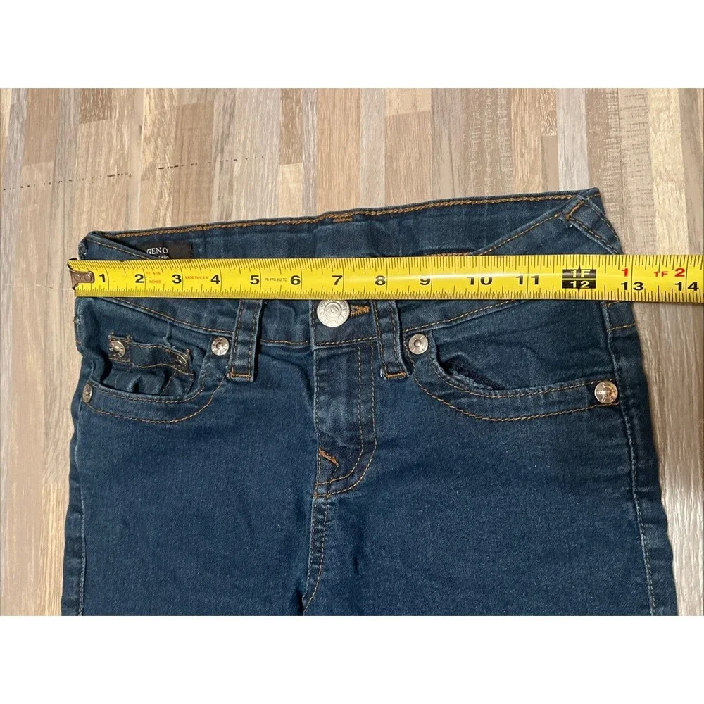 True Religion Boys Jeans, Size 10 Geno Relaxed Slim Fit Stretch Blue
